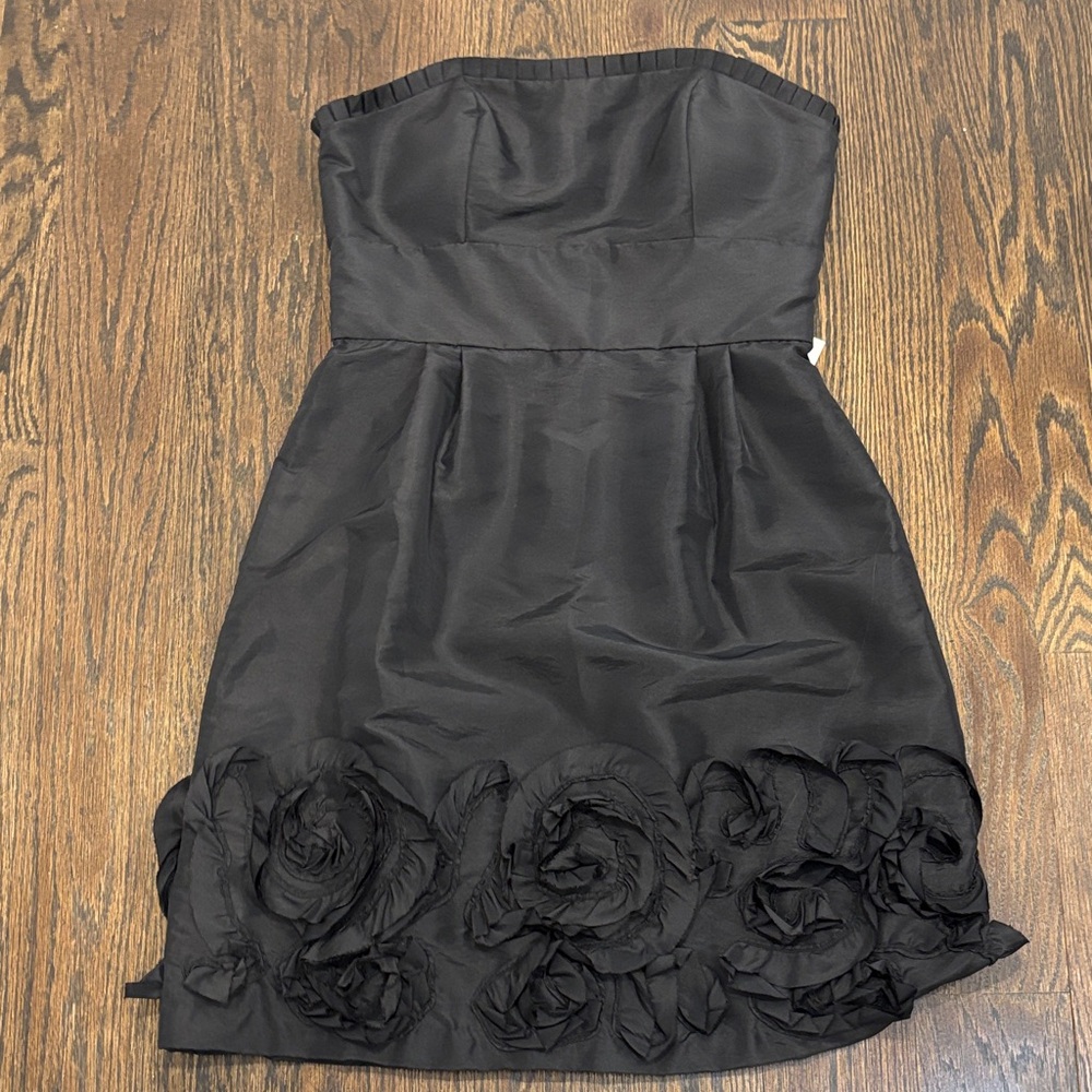 NWT Max & Cleo Women’s Black Strapless Dress Size 8